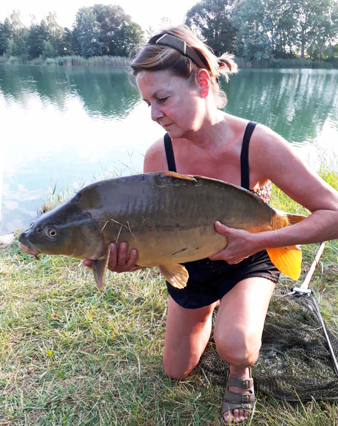 Birgit Kußberger-Himmer Karpfen 80 cm Ulrichsee